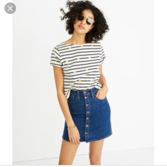 zara jeans skirt